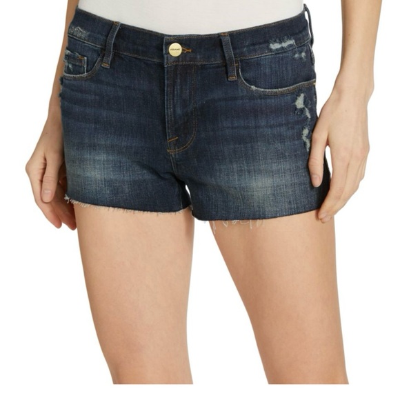 NWT FRAME Size 30 Le Cut Off Denim Shorts - Picture 2 of 9
